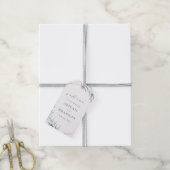 バラ金ゴールドほこりっぽい青い緑の幾何学模様結婚 ギフトタグ (より糸付き)