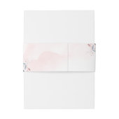 バラ金ゴールドほこりっぽい青い緑の幾何学模様結婚 招待状ベリーバンド (裏面例)