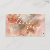 バラ金ゴールドほこり水の色ありがとう エンクロージャーカード (裏面)