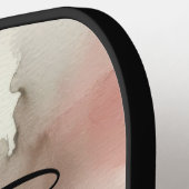 バラ金ゴールドほこり水結婚色のゲーム ピックルボールラケット (左詳細)