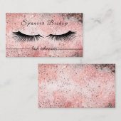 バラ金ゴールドまつげエクステンション 名刺 (正面/裏面)