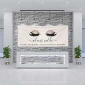 バラ金ゴールドまつげサロン事業 横断幕