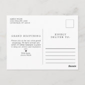 バラ金ゴールドまつ毛サロングランドリオープニングコビデ ポストカード (裏面)