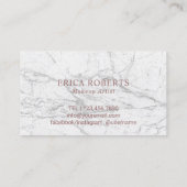 バラ金ゴールドまつ毛&リップマーブルメイクアップアーティスト 名刺 (裏面)