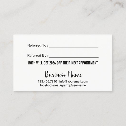 バラ金ゴールドまばたきメイクアップアーティスト水彩紹介 紹介カード (裏面)