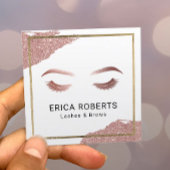 バラ金ゴールドまばゆみメイクアップアーティスト美しいサロン スクエア名刺