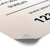 バラ金ゴールドまぶし眉美しいサロン開館時間 ポスター (角)