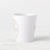 バラ金ゴールドやる気を起こさせるゴール取得モジュール カフェラテマグ (正面)