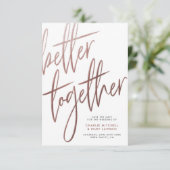 バラ金ゴールドを一緒にモダンより良い日付を保存 セーブザデート (スタンド正面)