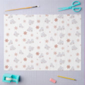 バラ金ゴールドアイススケート赤面ピンクスケートで滑るパターン 薄葉紙 (クラフト)