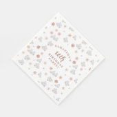 バラ金ゴールドアイススケート赤面ピンクスケートで滑る誕生日 スタンダードランチョンナプキン (角)