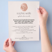 バラ金ゴールドアイラッシュ拡張機能と偽ラッシュガール チラシ (手)