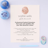 バラ金ゴールドアイラッシュ拡張機能と偽ラッシュガール チラシ (シングル)