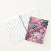 バラ金ゴールドアゲエデシックスパークルモノグラム ノートブック (内部)