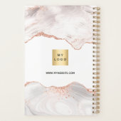 バラ金ゴールドアゲートモノグラムロゴビジネス2025 プランナー手帳 (裏面)