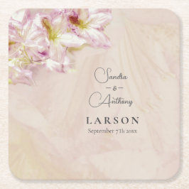 バラ金ゴールドアザ結婚レア スクエアペーパーコースター