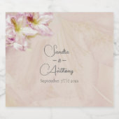 バラ金ゴールドアザ結婚レア スパークリングワインラベル (シングルラベル)