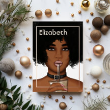 バラ金ゴールドアフロバースデーパーティーフォイル招待状