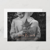 バラ金ゴールドアンパサンド | 写真の保存日付 案内ポストカード (正面/裏面)