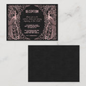 バラ金ゴールドアールデコピーコックスブラック披露宴 エンクロージャーカード (正面/裏面)