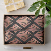 バラ金ゴールドアールデコファンのブラックデコパージュ 薄葉紙 (ギフト)