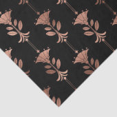 バラ金ゴールドアールデコ花オンブラックデクページ 薄葉紙 (詳細)