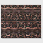 バラ金ゴールドアールデコ(黒) ラッピングペーパー (フラット)