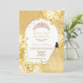 バラ金ゴールドイエローフローラティアラ王女キンセアニェラ 招待状 (スタンド正面)