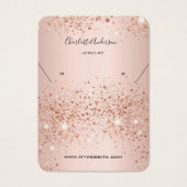 バラ金ゴールドイヤリング写真表示カード (正面)