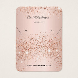 バラ金ゴールドイヤリング写真表示カード