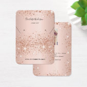 バラ金ゴールドイヤリング写真表示カード (デスク)