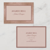 バラ金ゴールドインテリア設計者 名刺 (正面/裏面)