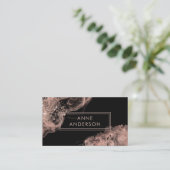 バラ金ゴールドインモダンクエレガントプロフェッショナル 名刺 (スタンド正面)