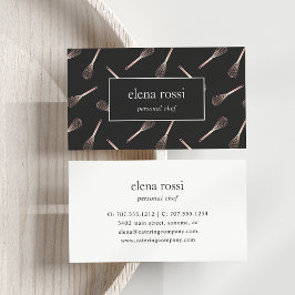 バラ金ゴールドウィスクパターン |シェフケータリングベーカリー 名刺