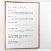 バラ金ゴールドウィスクベーカリーケータリングメニューパンフレット 三つ折りカード (内部最初)