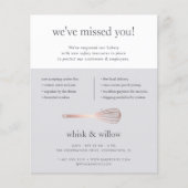 バラ金ゴールドウィスクベーカリー事業再開 チラシ (正面)