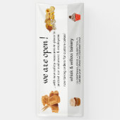 バラ金ゴールドウィスクベーカリー事業再開 横断幕 (縦)