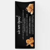 バラ金ゴールドウィスクベーカリー事業再開 横断幕 (縦)