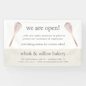 バラ金ゴールドウィスクベーカリー事業再開 横断幕 (横)