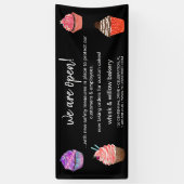 バラ金ゴールドウィスクベーカリー事業再開 横断幕 (縦)