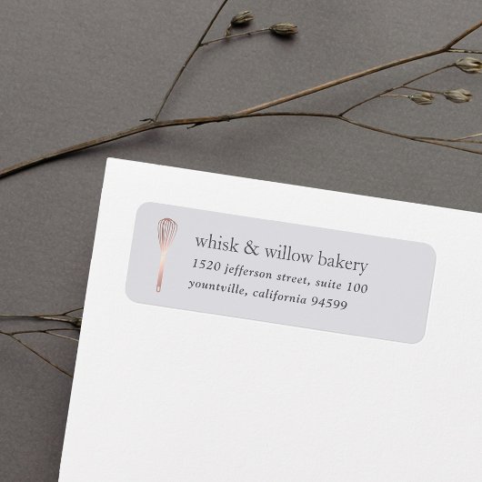 バラ金ゴールドウィスクベーカリー差出人住所 ラベル