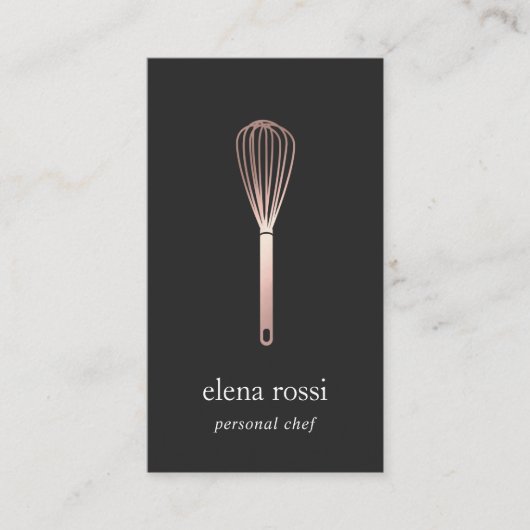 バラ金ゴールドウィスク |シェフケータリングベーカリーQRコード 名刺 (正面)