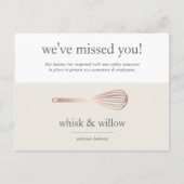 バラ金ゴールドウィスク |ベーカリー事業の再開 ポストカード (正面)