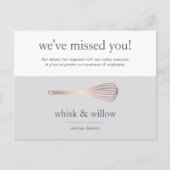 バラ金ゴールドウィスク |ベーカリー事業の再開 ポストカード (正面)