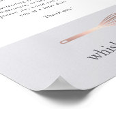 バラ金ゴールドウィスク |ベーカリーCovid Safety Welcome ポスター (角)