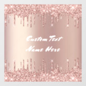 バラ金ゴールドウィンドウの固定カスタム文字名 ウィンドウサイン (シート)