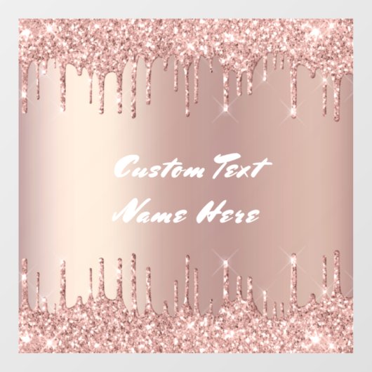 バラ金ゴールドウィンドウの固定カスタム文字名 ウィンドウサイン (シート)