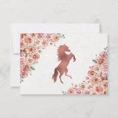 バラ金ゴールドウェスタンキンセアニェラRSVPカード 出欠カード (裏面)