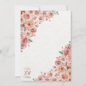 バラ金ゴールドウエスタンチャラフローラブーツキンセアニラ 招待状 (裏面)