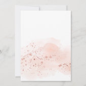 バラ金ゴールドウォーターカラーブランチ&バブリーブライダルシャワー 招待状 (裏面)